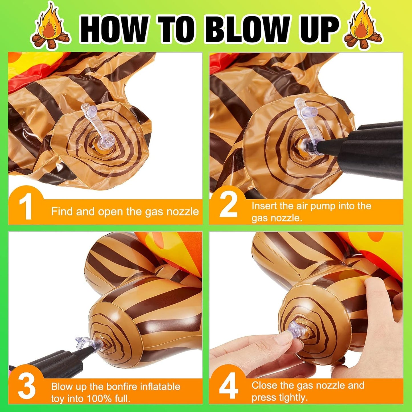 Inflatable Fake Campfire Party Decoration