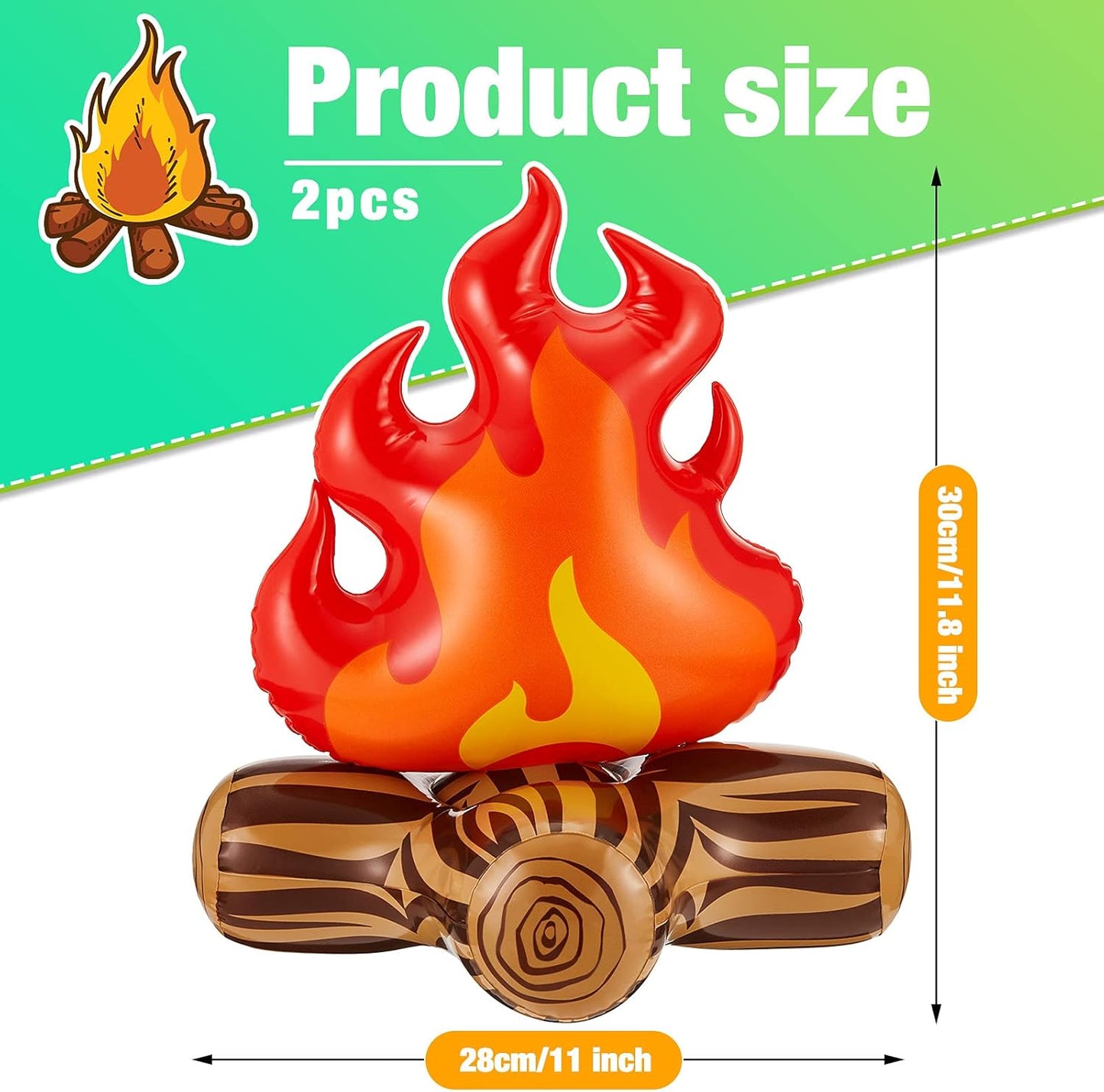Inflatable Fake Campfire Party Decoration